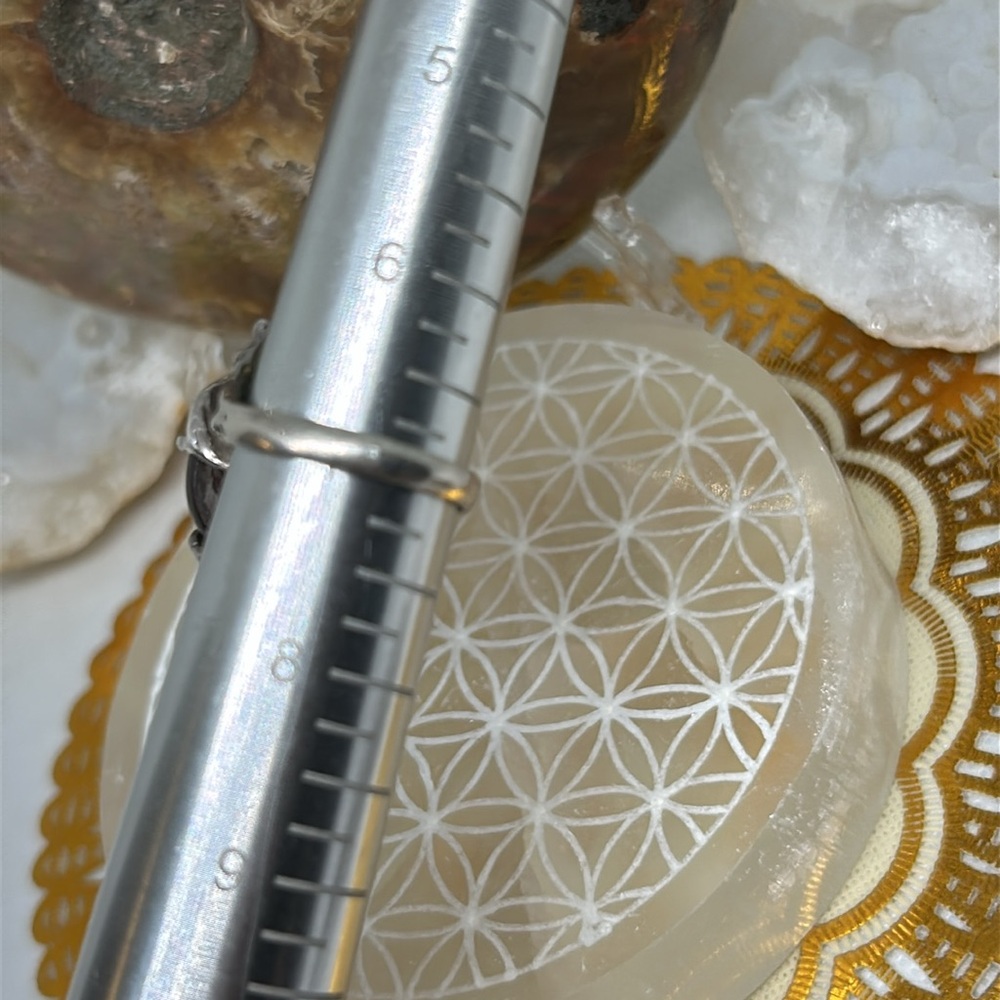 Artisan Brutalist Fire Agate Ring - image 2